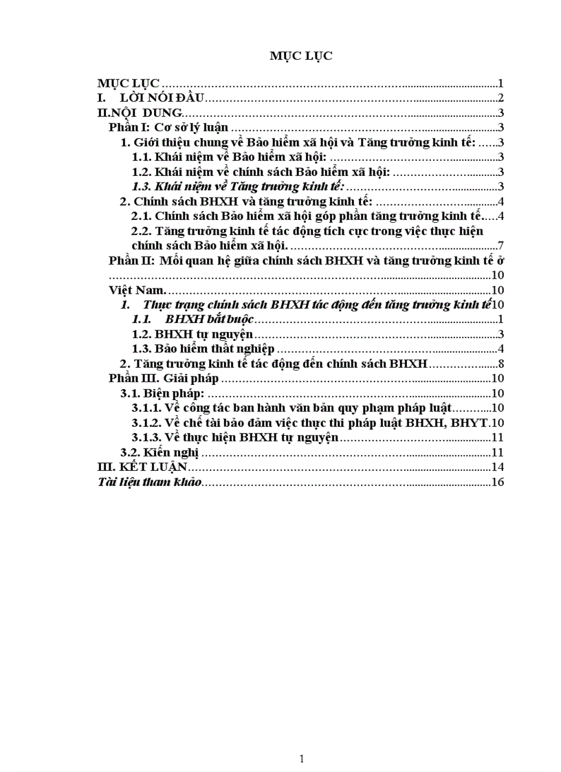 Tiểu luận Lý thuyết bảo hiểm Mối quan hệ giữa chính sách Bảo hiểm xã hội và tăng trưởng kinh tế