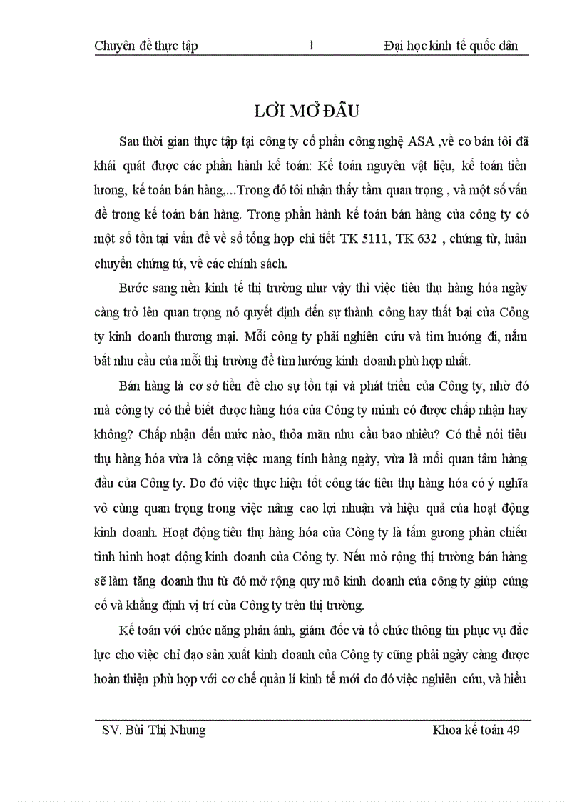 Hoàn thiện kế toán bán hàng tại Công ty cổ phần công nghệ ASA