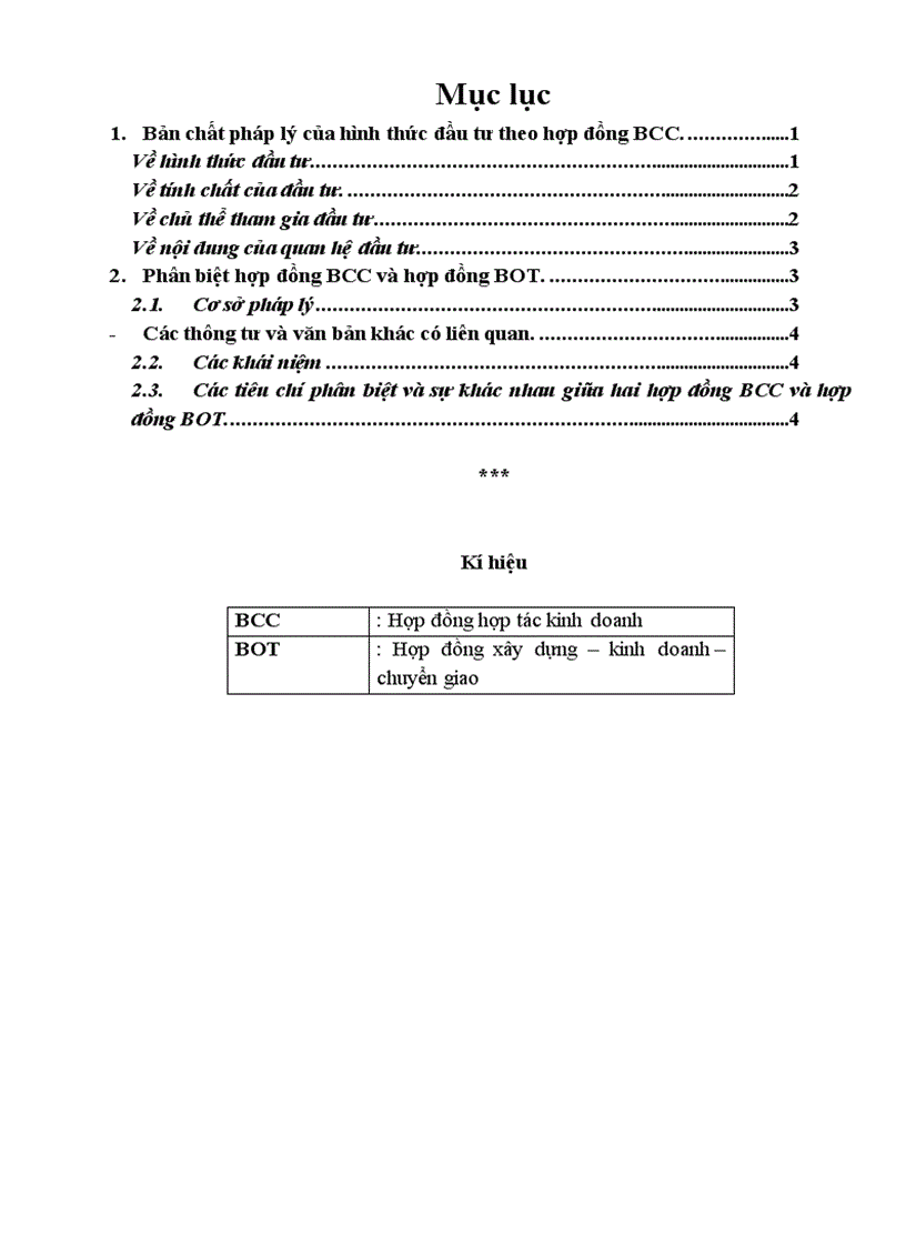 Phân tích bản chất pháp lý của hình thức đầu tư theo hợp đồng BCC Phân biệt hợp đồng BCC và hợp đồng BOT