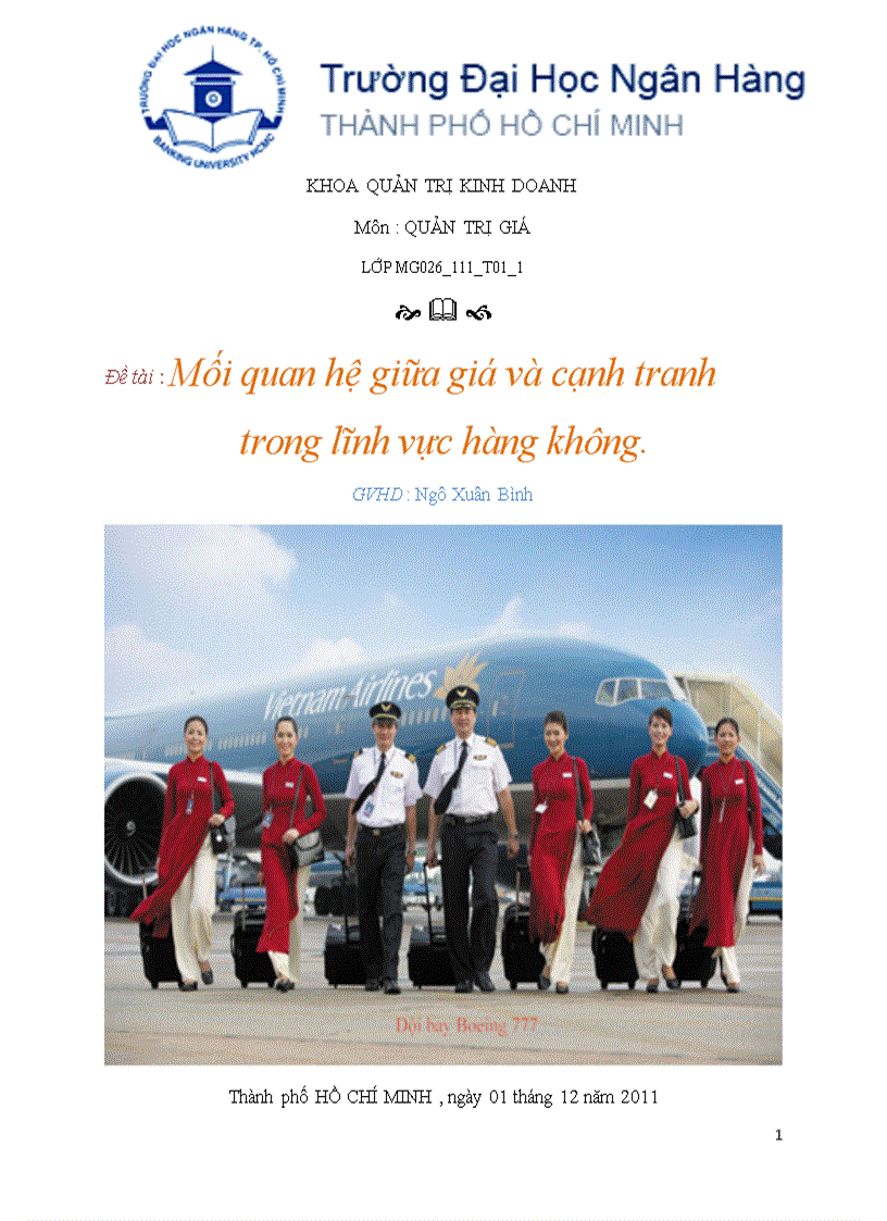 Mối quan hệ giữa giá và cạnh tranh trong lĩnh vực hàng không