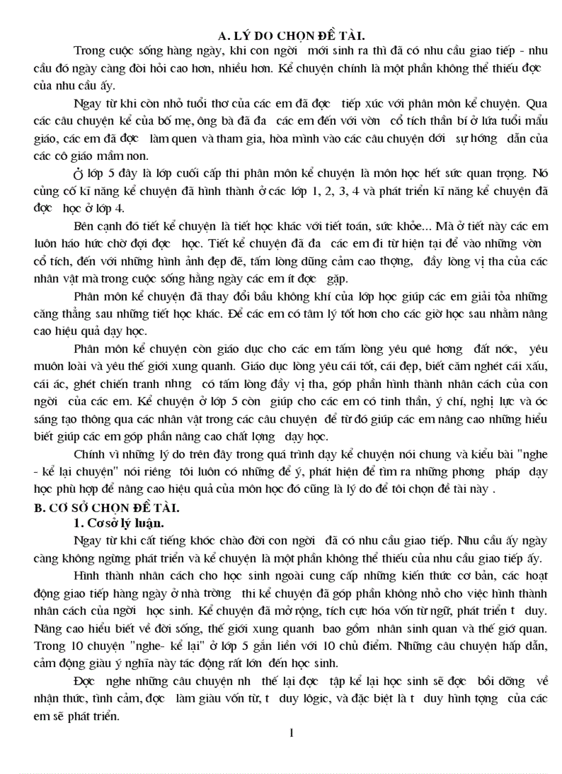 Kể chuyện lớp 5