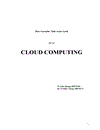 Báo cáo môn Tính toán Lưới Công nghệ CLOUD COMPUTING