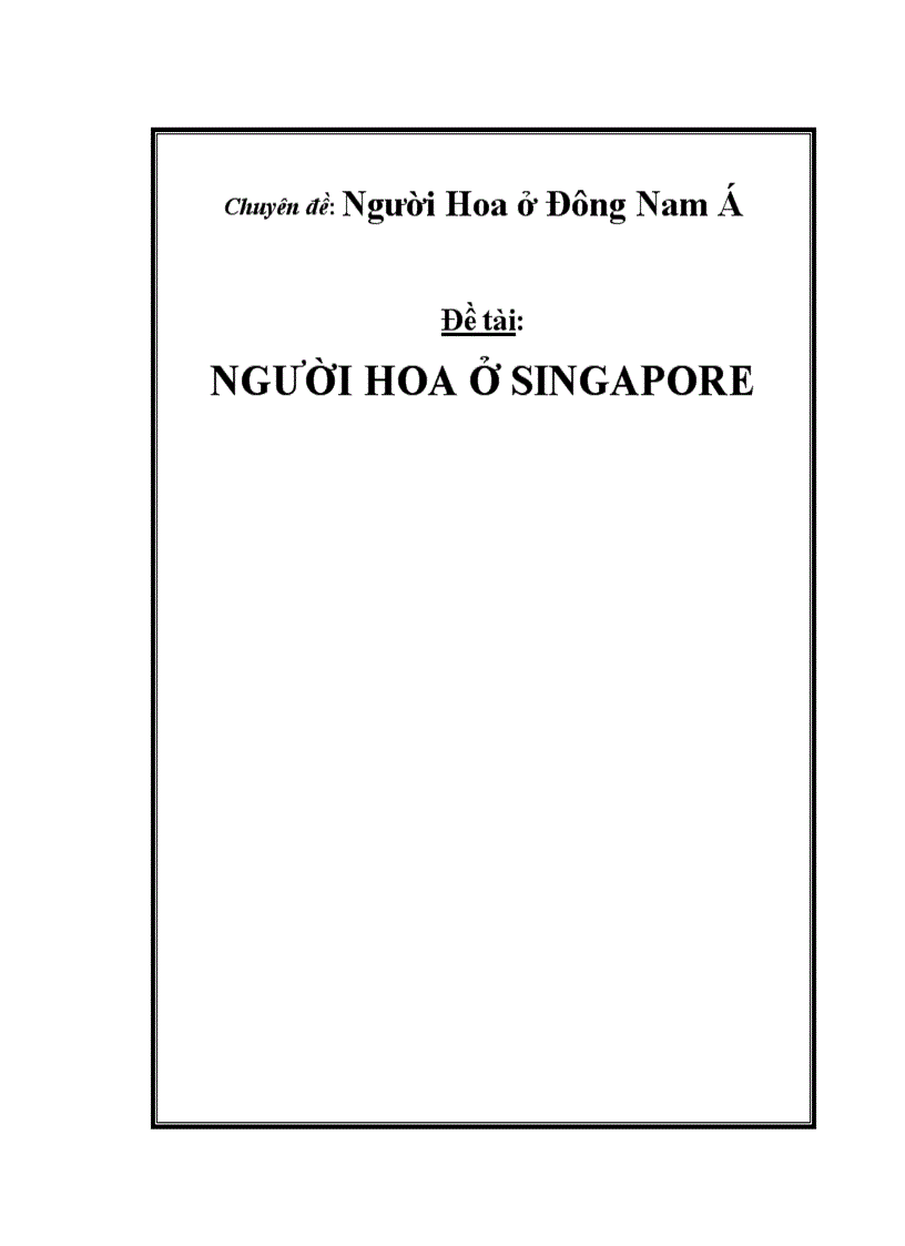 Người Hoa ở Đông Nam Á