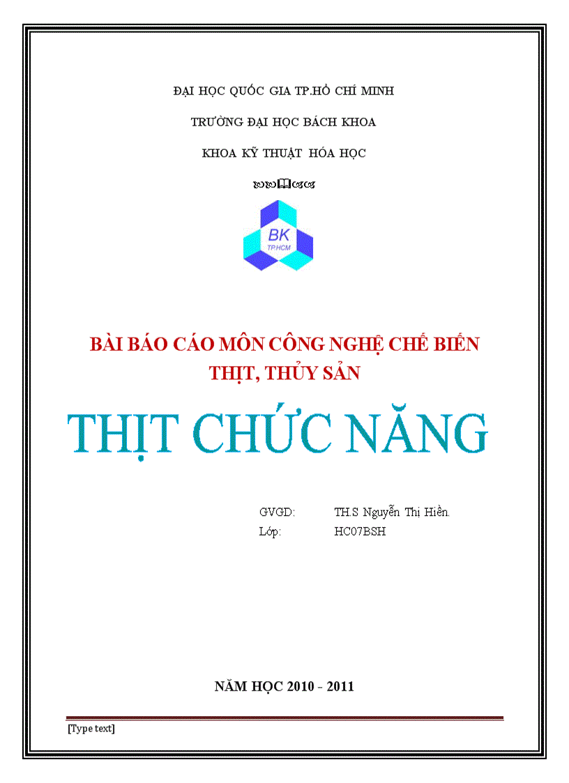 Thịt chức năng