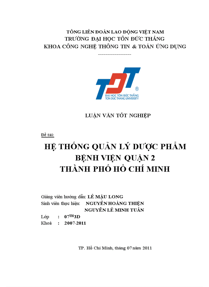 Quản lý nhà thuốc bệnh viện Quận 2