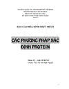 Các phương pháp xác định protein