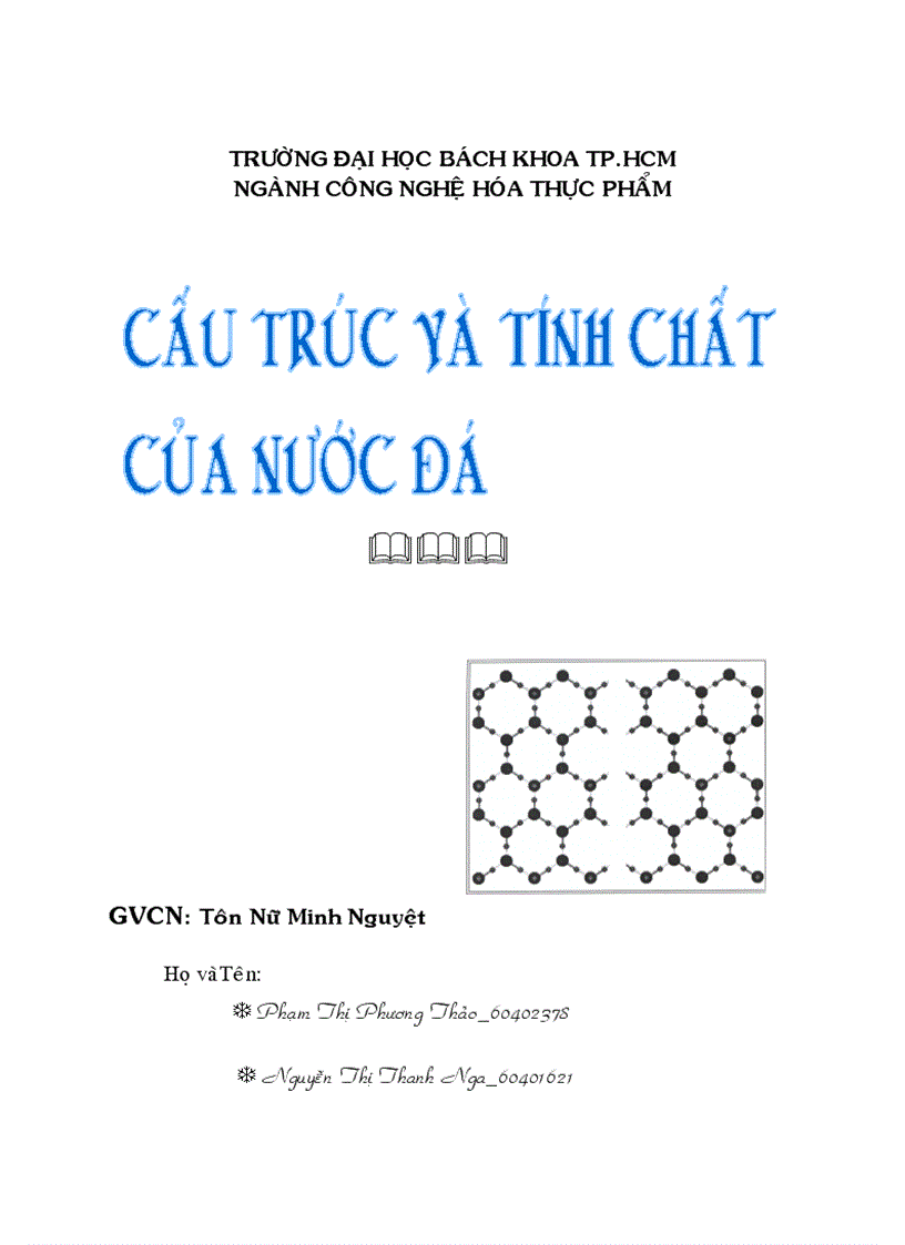 Cấu trúc và tính chất của nước đá