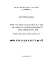 Nâng cao năng lực đấu thầu xây lắp của Công ty Cổ phần Tổng công ty Công trình Đường sắt