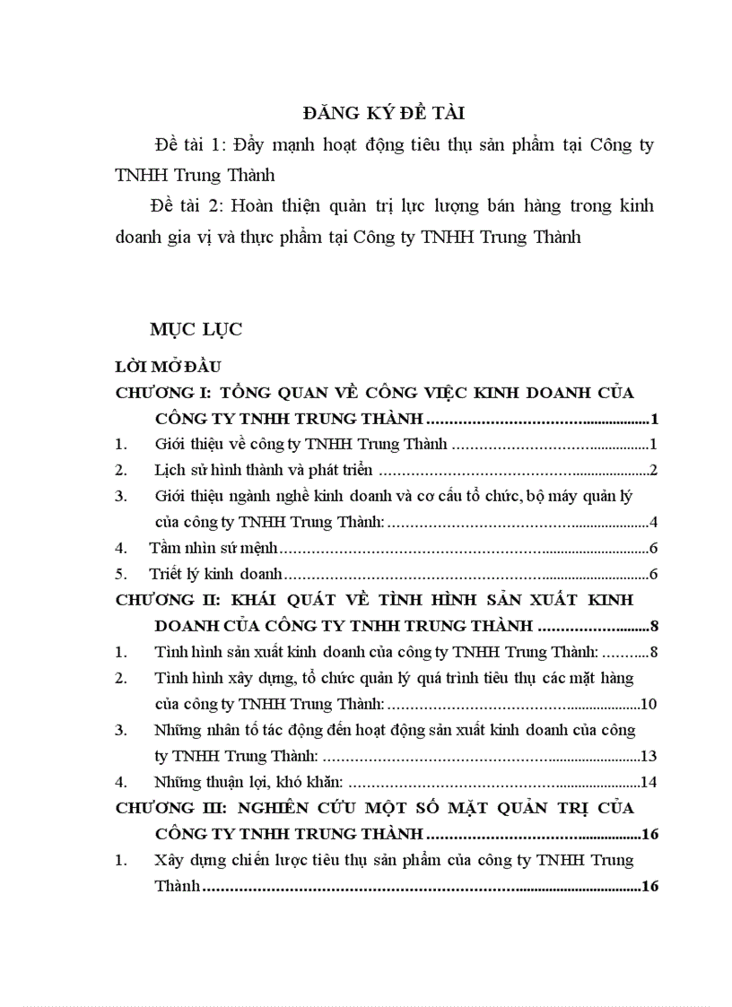 Công ty TNHH Trung Thành.