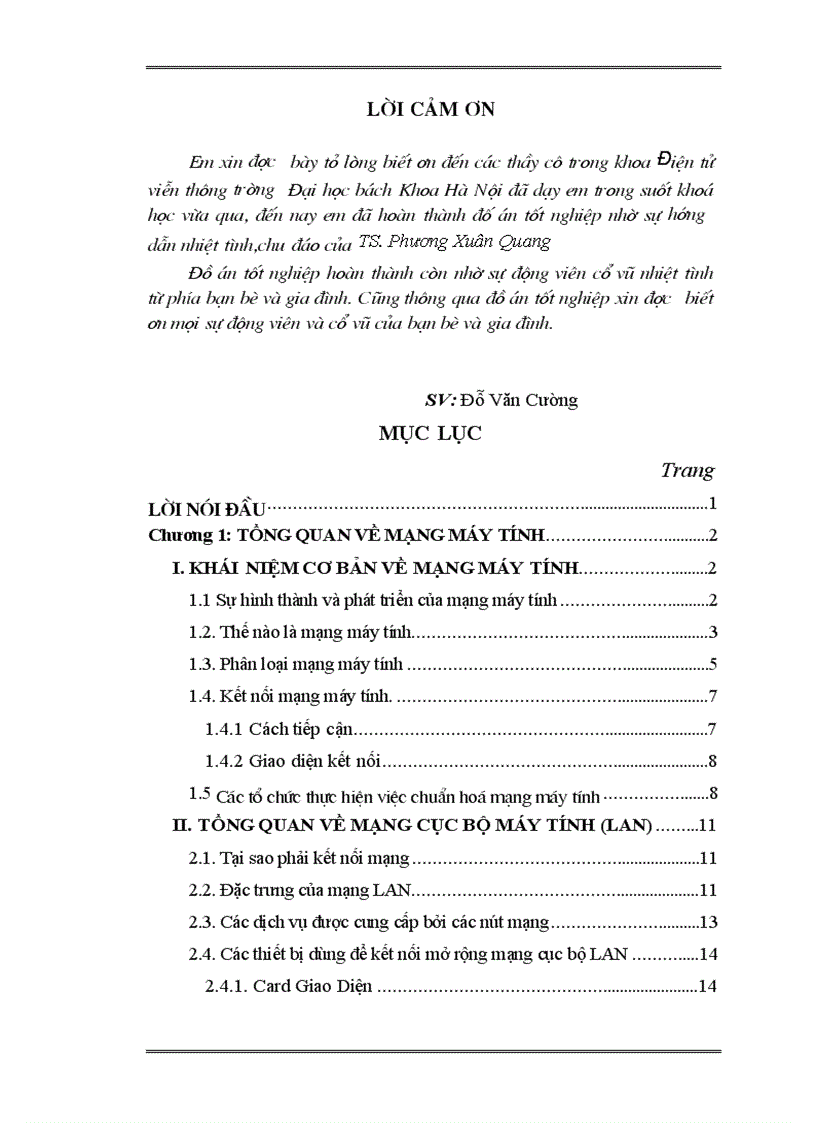 Tổng quan về mạng cục bộ(LAN)