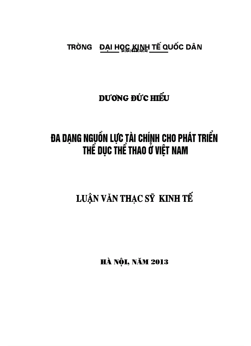 Đa dạng nguồn lực tài chính cho phát triển thể dục, thể thao ở Việt Nam