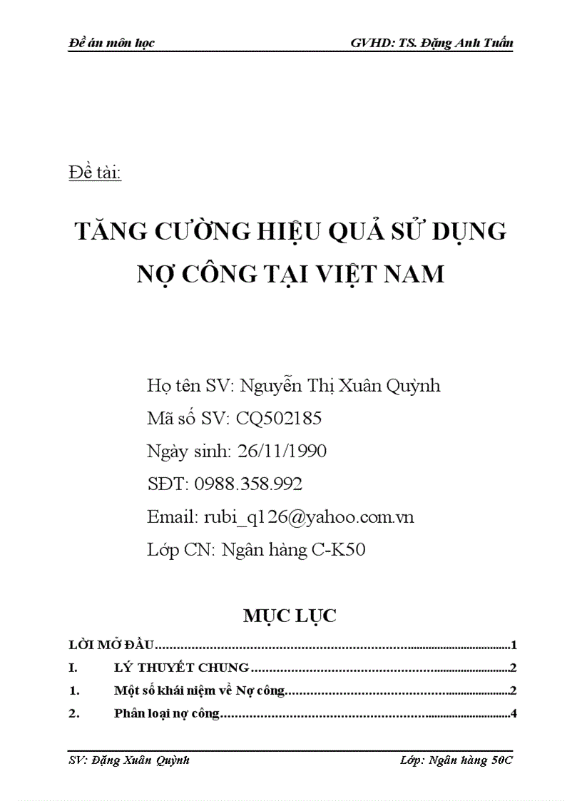 Tăng cường hiệu quả sử dụng nợ công tại việt nam