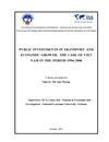 TA: Public investments in transport and economic growth: the case of viet nam in the period 1996-2006