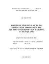 Đánh giá tình hình sử dụng kháng sinh trong điều trị tại khoa nội bệnh viện đa khoa Tuyên Quang từ tháng 10/2009 đến tháng 10/2010