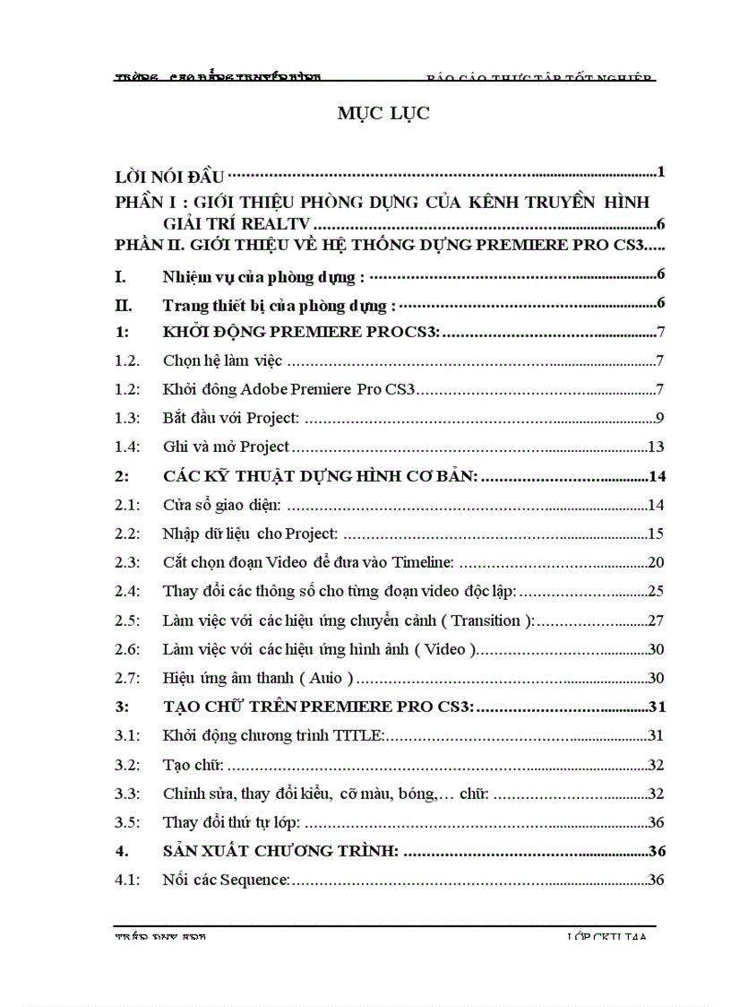 Công nghệ sản xuất một chương trình truyền hình