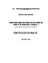 Hoàn thiện công tác phân tích tài chính tại Công ty Cổ phần Cầu 14 - Cienco