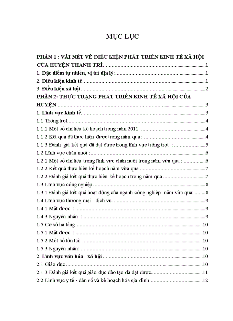 THỰC TRẠNG PHÁT TRIỂN KINH TẾ XÃ HỘI CỦA HUYỆN
