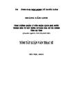 Tăng cường quản lý vốn NSNN trong đầu tư XDCB của Sở Tài chính tỉnh Hà Tĩnh