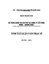 Kế toán quản trị chi phí tại Công ty cổ phần đường Quảng Ngãi