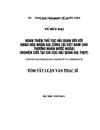 Hoàn thiện thủ tục hải quan đối với hàng hóa nhận gia công tại Việt Nam cho thương nhân nước ngoài (nghiên cứu tại Chi cục Hải quan Gia Thụy)