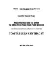 Phân tích báo cáo tài chính tại Công ty cổ phần thực phẩm Bích Chi