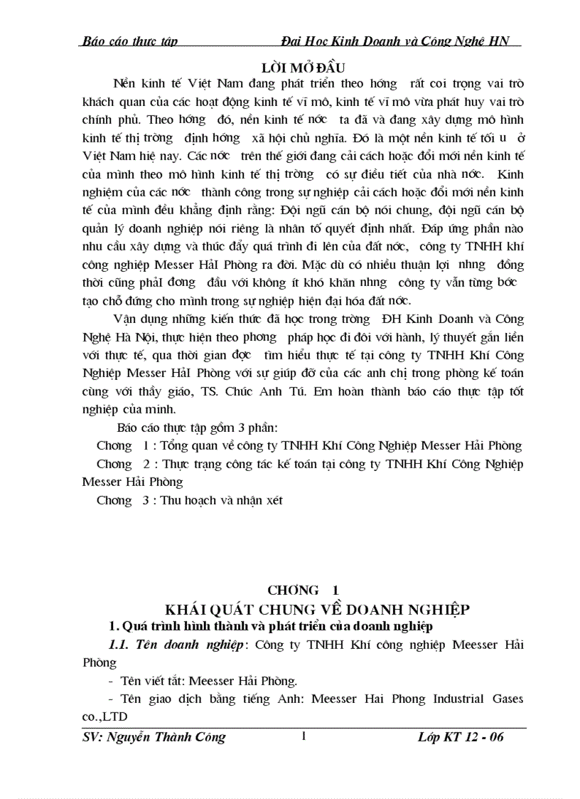 Công ty TNHH Khí Công Nghiệp Messer Hải Phòng