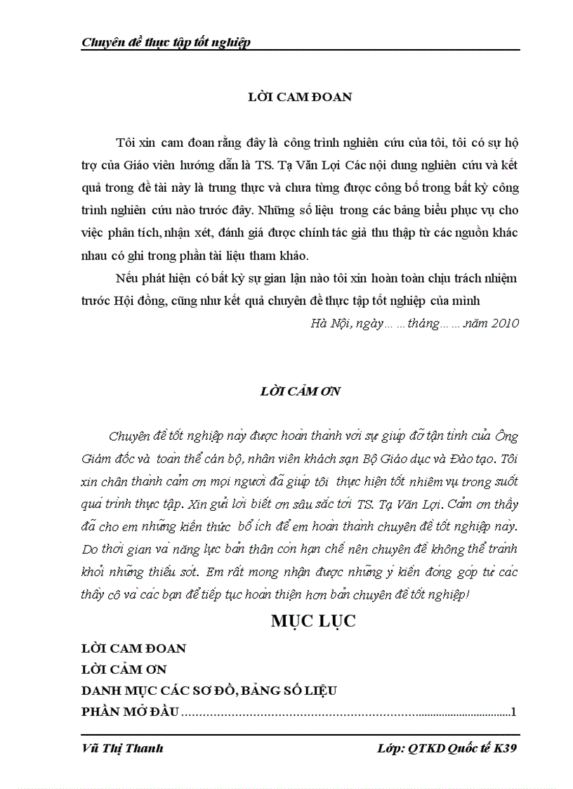 Đẩy mạnh hoạt động thu hút khách hàng tại khách sạn Bộ Giáo dục và Đào tạo trước sức ép cạnh tranh của các khách sạn nước ngoài trên địa bàn Hà Nội