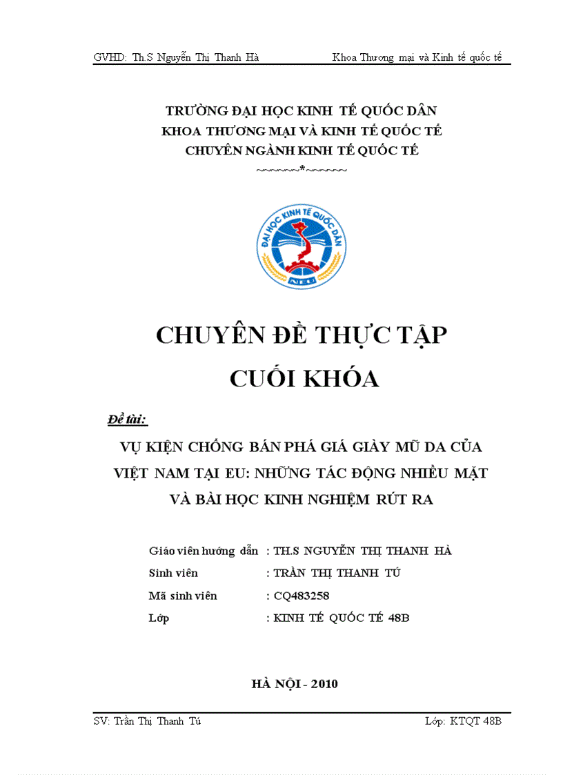 Vụ kiện chống bán phá giá giày mũ da của Việt Nam tại EU: những tác động nhiều mặt và bài học kinh nghiệm rút ra