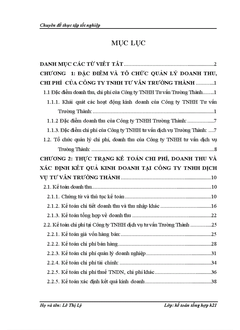 BC: Công ty tnhh tư vấn trường thành