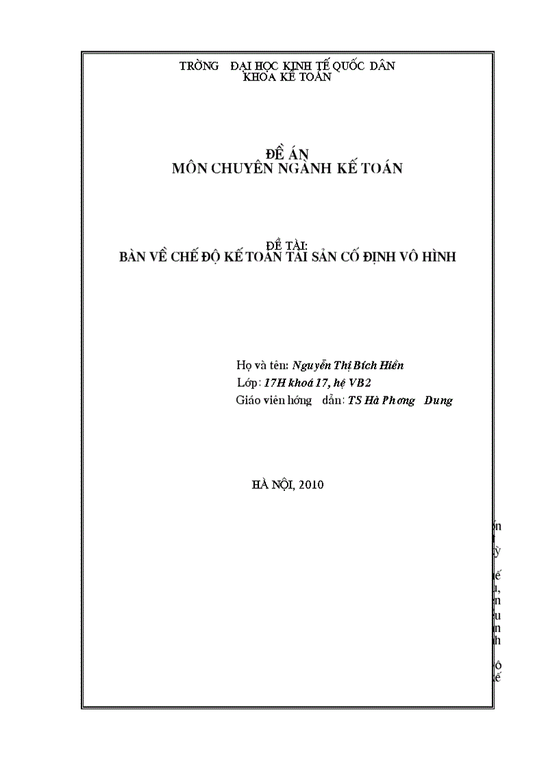 Bàn về chế độ kế toán TSCĐ vô hình