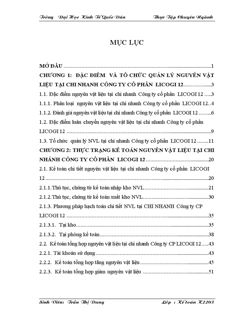 Hoàn thiện kế toán nguyên vật liệu tại Công ty Cổ phần  LICOGI