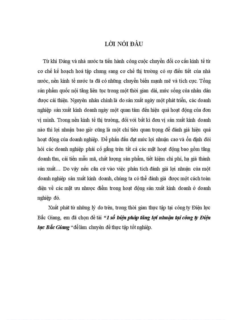 Một số biện pháp tăng lợi nhuận tại Công ty Điện lực Bắc Giang