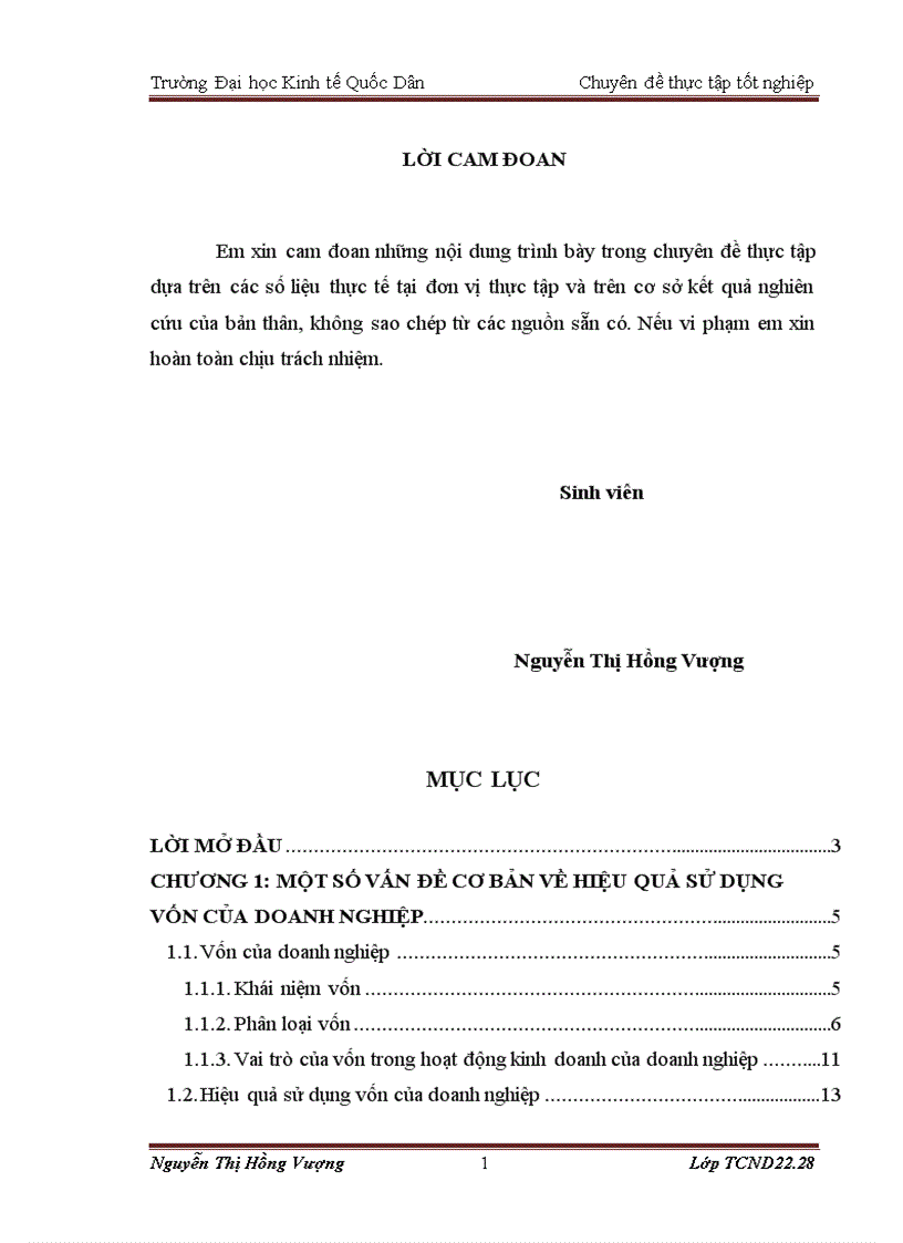 Giải pháp nâng cao hiệu quả sử dụng vốn tại Công ty CP Châu Giang, Hà Nam