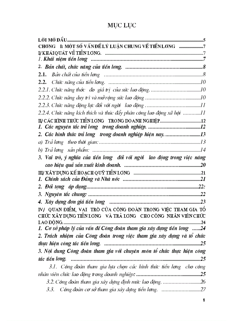 Hoàn thiện công tác quản lý tiền lương tại cty Sông Đà 2