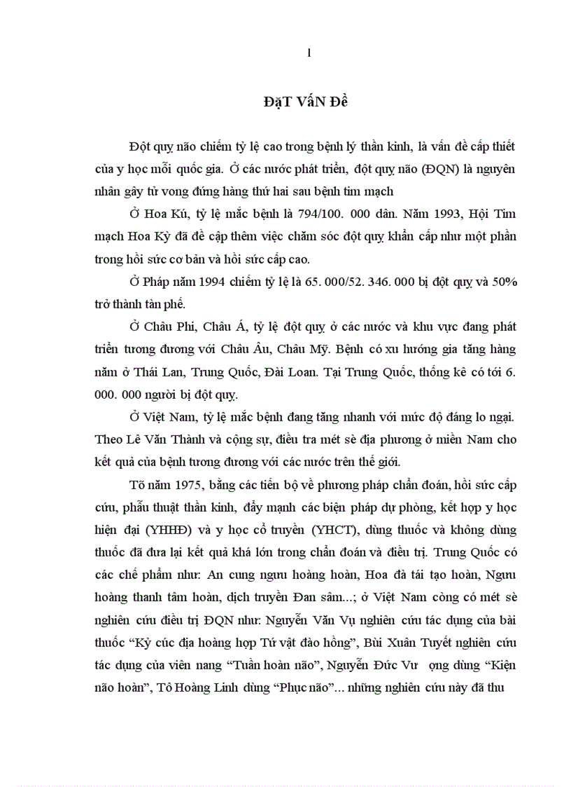 Bước đầu xây dựng phác đồ điều trị đột quị não sau giai đoạn cấp bằng cận tam châm