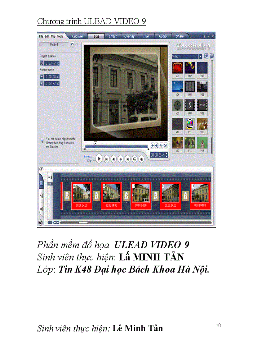 Chương trình ULEAD VIDEO