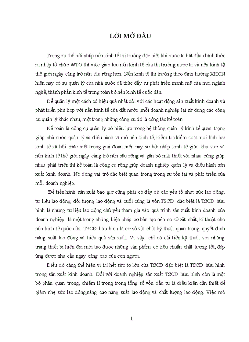 Thực trạng quản lý TSCĐ, quá trình hạch toán TSCĐ ở Công ty TNHH một thành viên cấp thoát nước Lạng Sơn,