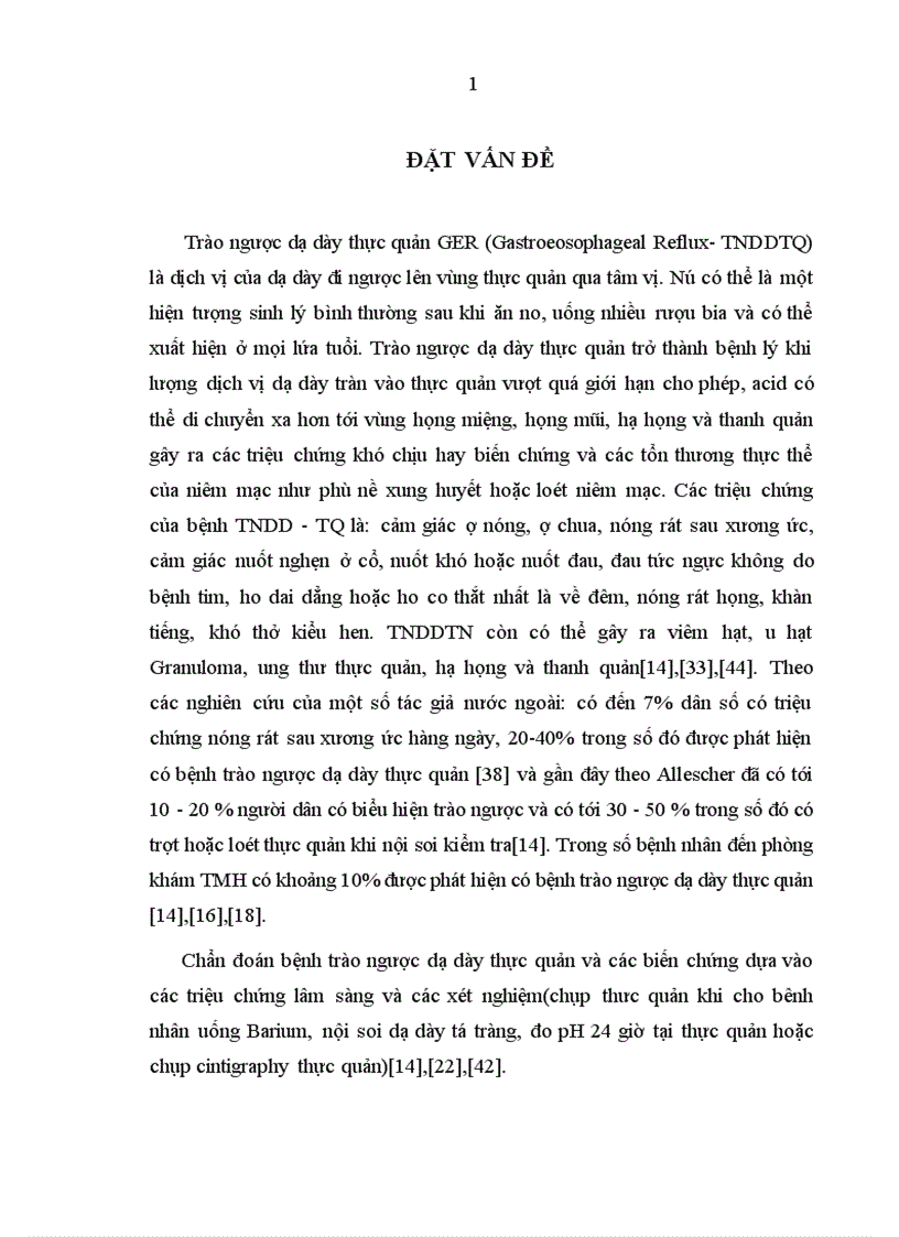 Nghiên cứu các biểu hiện lâm sàng và hình ảnh nội soi TMH trong hội chứng trào ngược DD TQ ở người lớn 1
