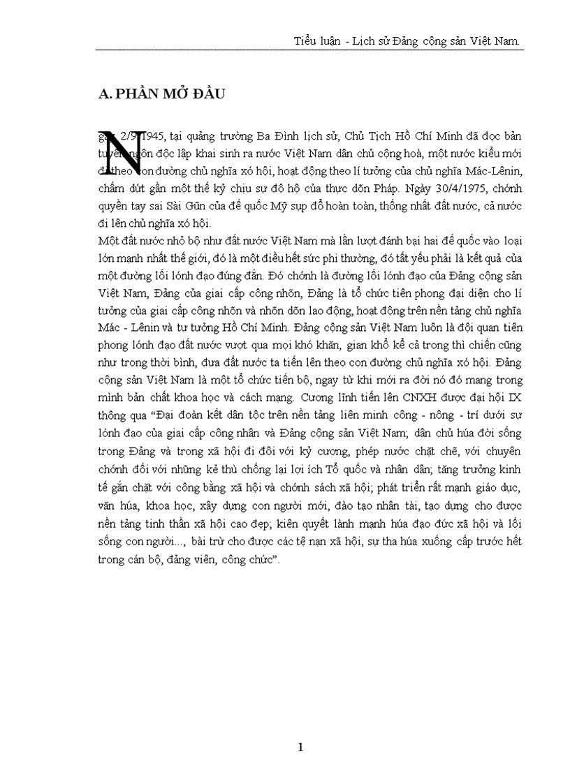 Lịch sử Đảng cộng sản Việt Nam 1