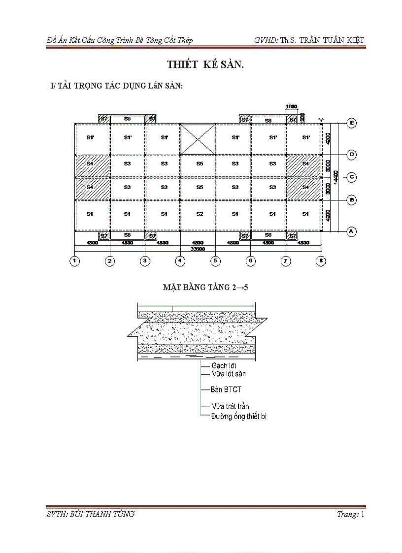 Đồ Án Kết Cấu Công Trình Bê Tông Cốt Thép