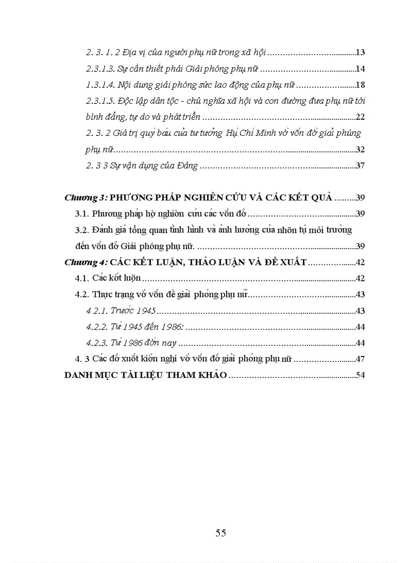 Tư tưởng Hồ Chí Minh về vấn đề giải phóng phụ nữ và sự vận dụng của Đảng ta trong giai đoạn hiện nay