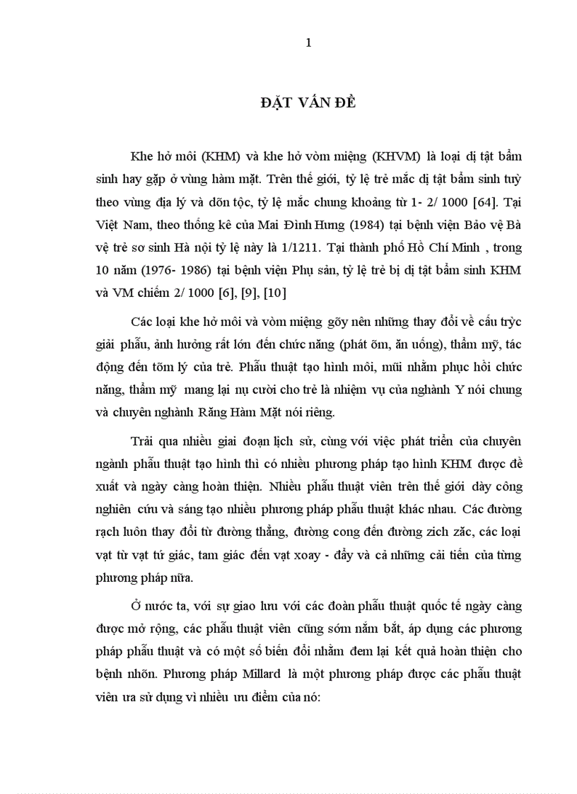 Đánh giá vai trò tạo hình chữ Z ở trên đường viền da môi đỏ trong phương pháp Millard mổ khe hở môi một bên toàn bộ