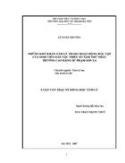 Những khó khăn tâm lý trong hoạt động học tập của sinh viên các dân tộc thiểu số năm thứ nhất trường CĐSP Sơn La