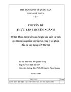 Hoàn thiện kế toán chi phí sản xuất và tính giá thành sản phẩm xây lắp tại công ty cổ phần đầu tư xây dựng số 9 Hà Nội