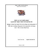 Lý luận Học thuyết Giá trị lao động của trường phái cổ điển Anh và những đóng góp to lớn mang tính cách mạng của C. Mác vào học thuyết này.