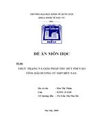 Thực trạng và giải pháp thu hút fdi vào tỉnh hải dương từ 2007 đến nay.