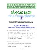 Bản cáo bạch công ty cổ phần cơ điện miền trung