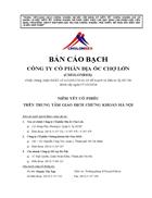 Bản cáo bạch Công ty Cổ phần Địa ốc Chợ Lớn