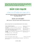 Bản cáo bạch Công ty cổ phần Xây dựng số 2