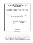 Công tác hạch toán – kế toán trong doanh nghiệp